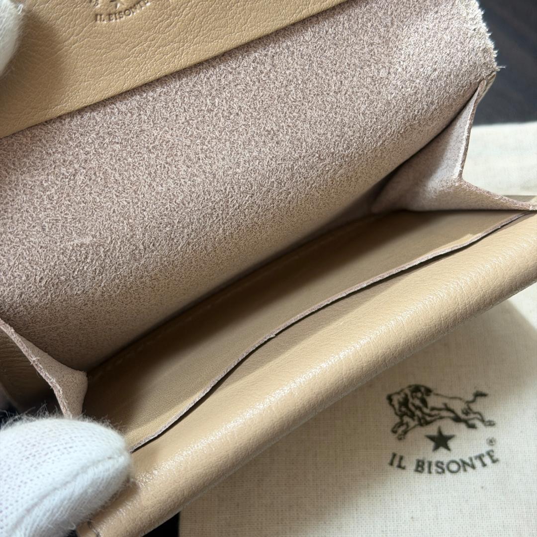 【新品未使用】イルビゾンテ 名刺入れ カードケース カフェラテ