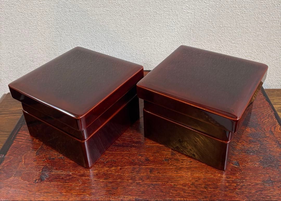 【にゃんさま】　漆塗り弁当箱　2個セット