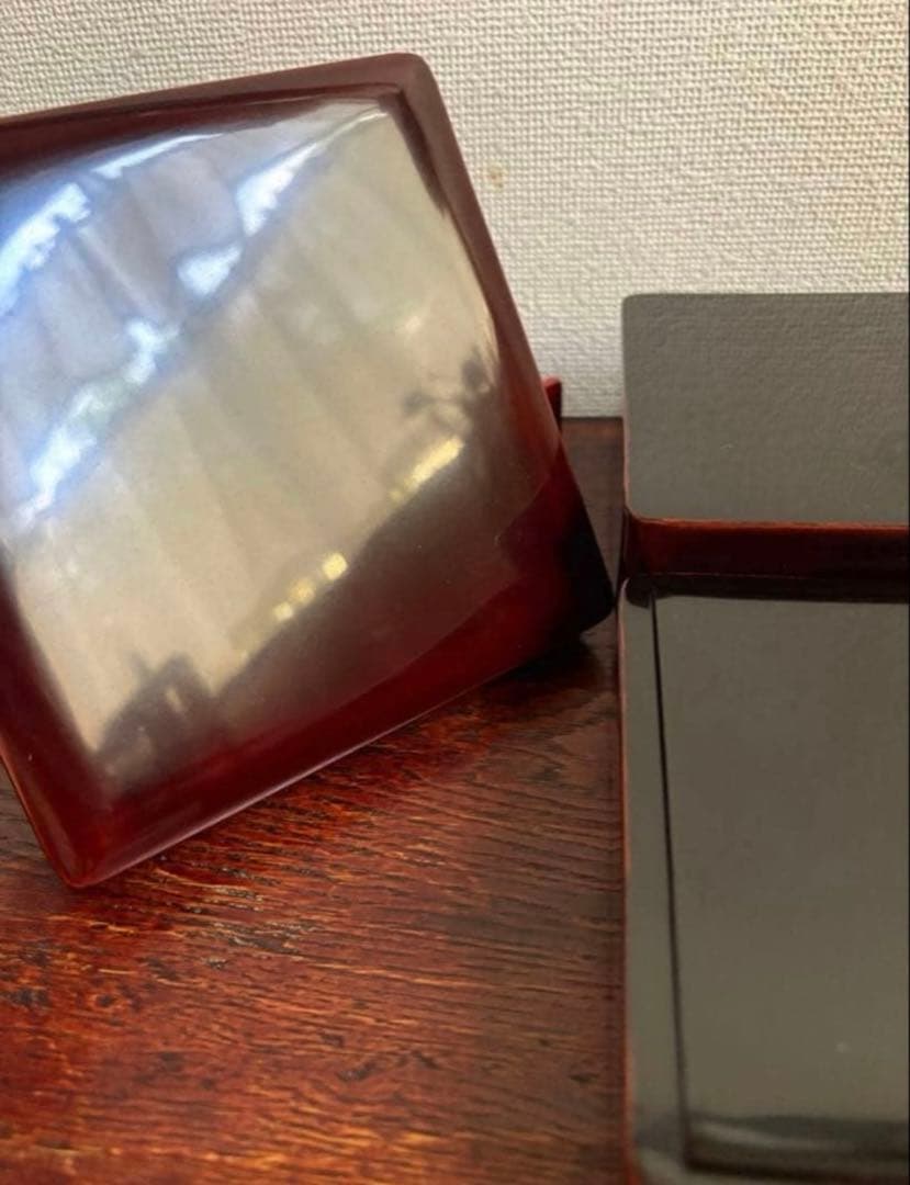 【にゃんさま】　漆塗り弁当箱　2個セット