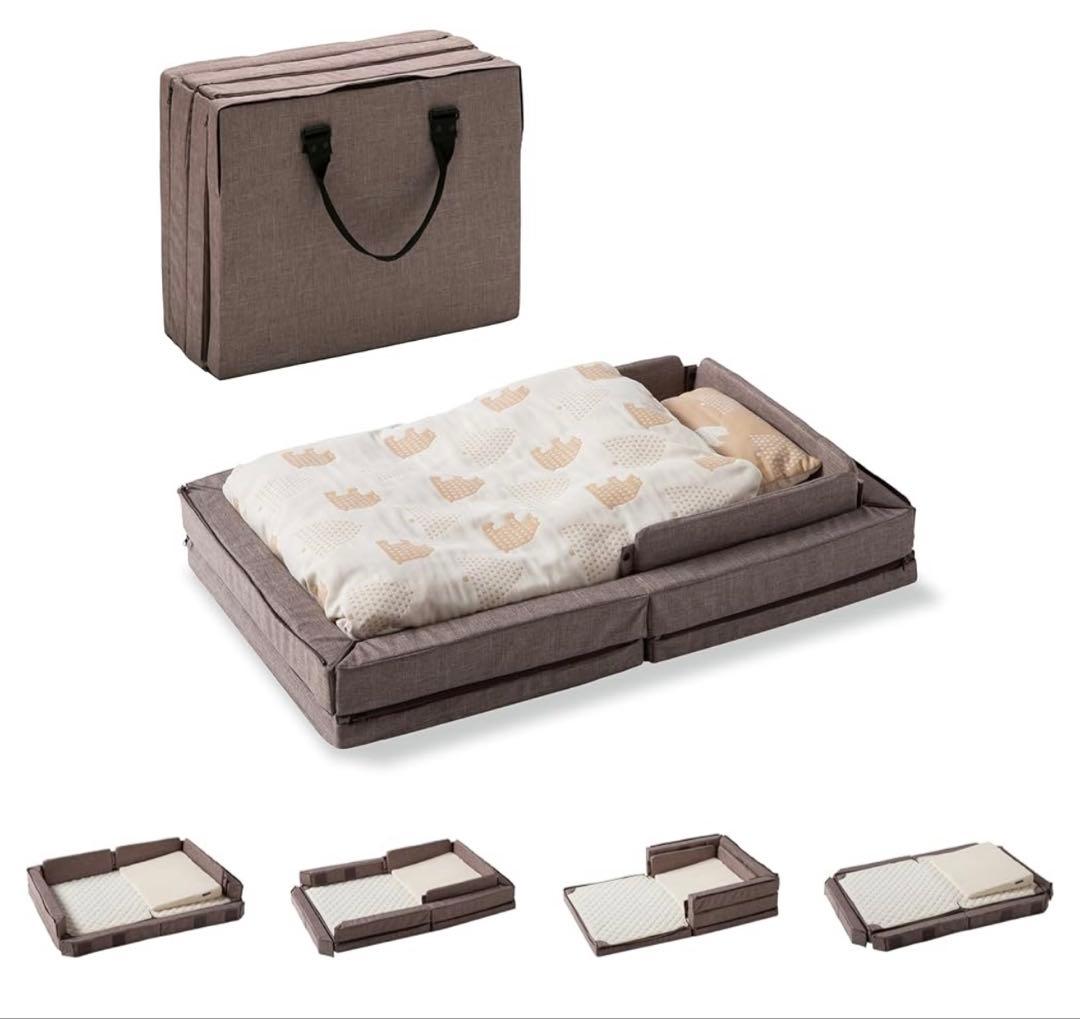 ファルスカ　コンパクトベッド　Free メランジブラウン