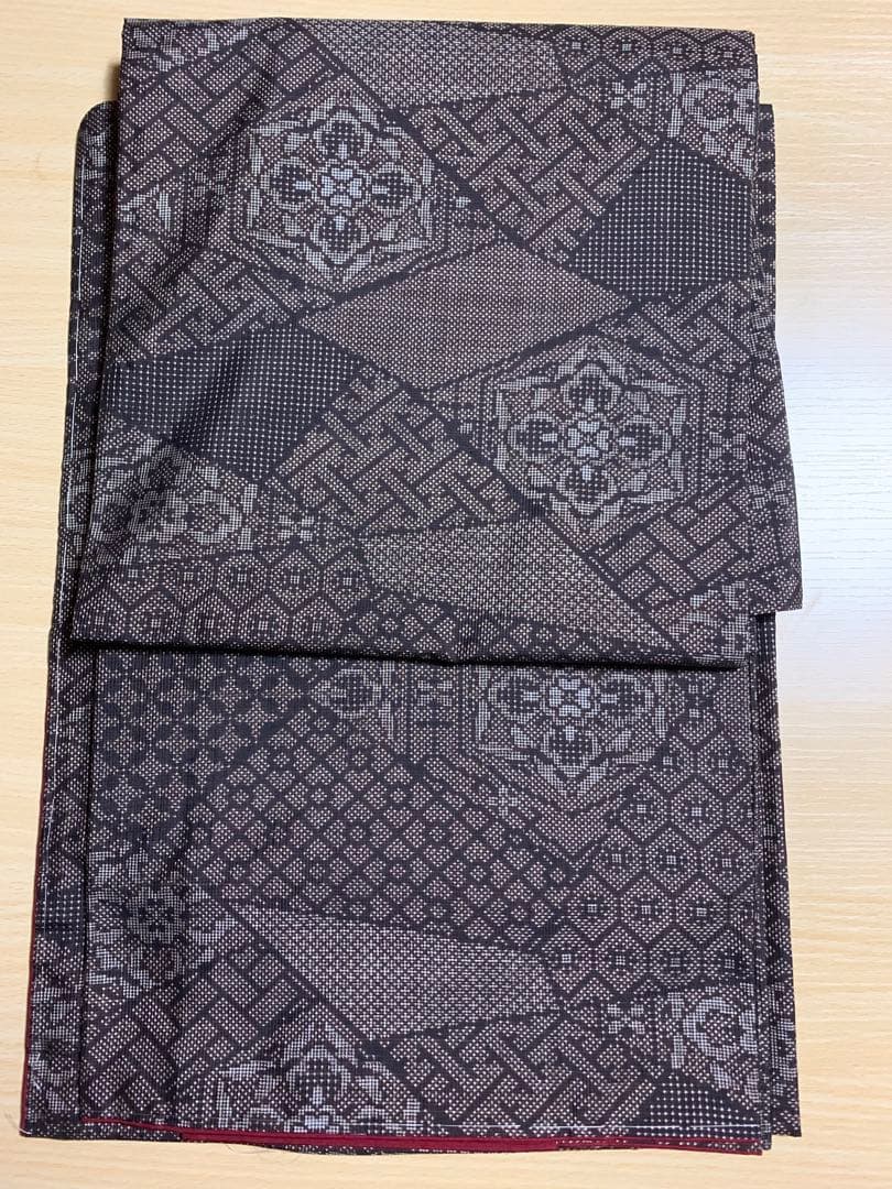 140 正絹　本場泥染大島紬（しつけ有り）