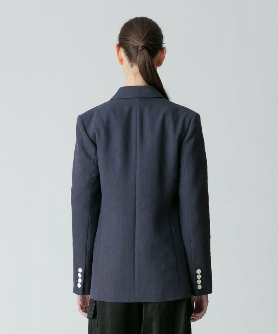 アルアバイル　マットクロスダブルブレストジャケット ネイビー　ルルウィルビー