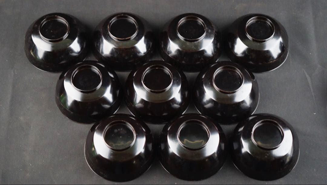 蒔絵　葵紋　菓子椀　10客　共箱