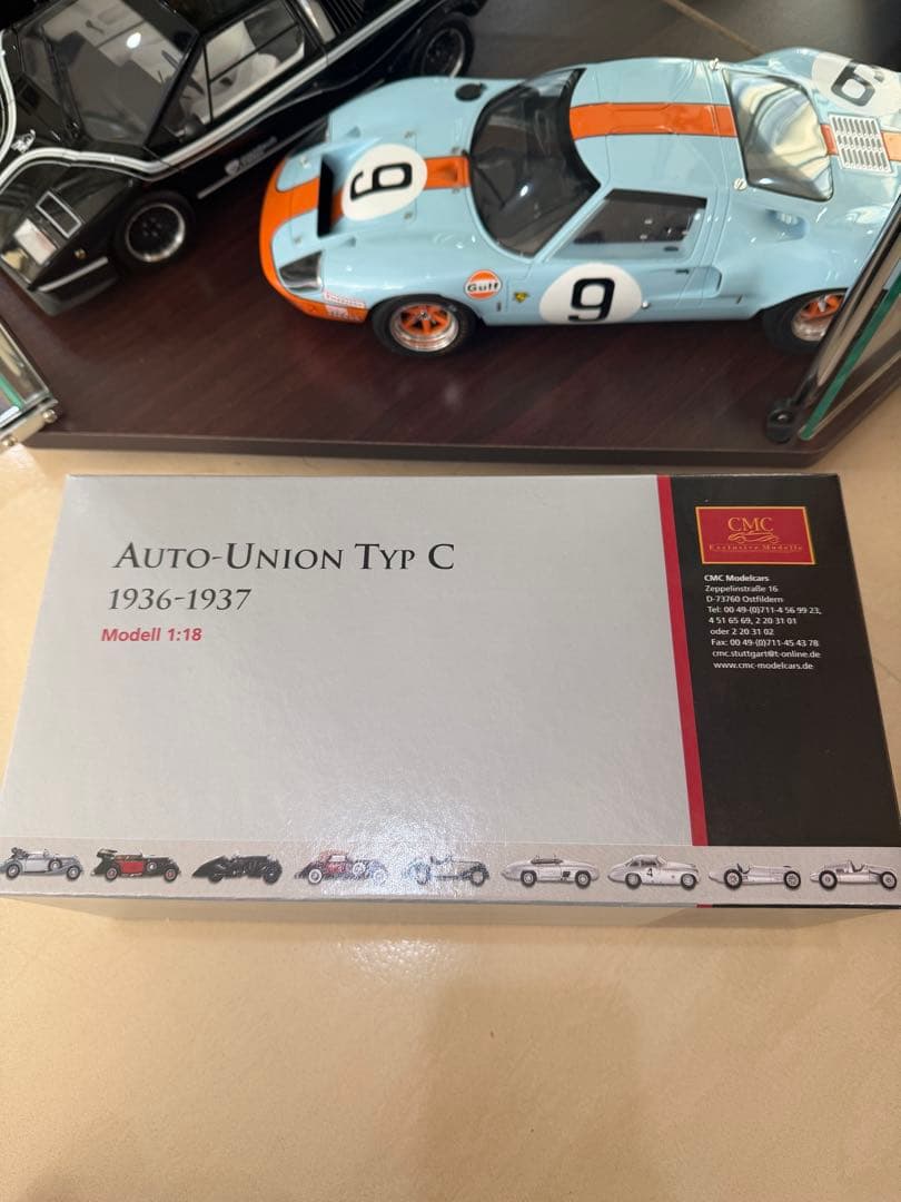 ミニカー Auto Union Typ C 1936-1937 1/18 CMC