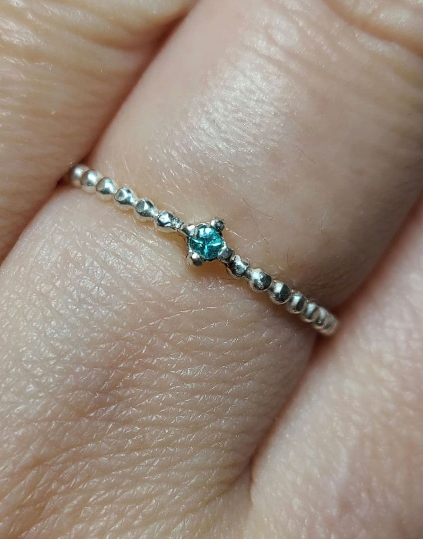 ★ブラジルバターリャパライバトルマリンリングSV925★