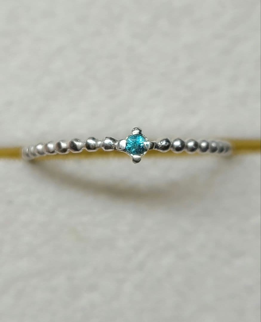 ★ブラジルバターリャパライバトルマリンリングSV925★