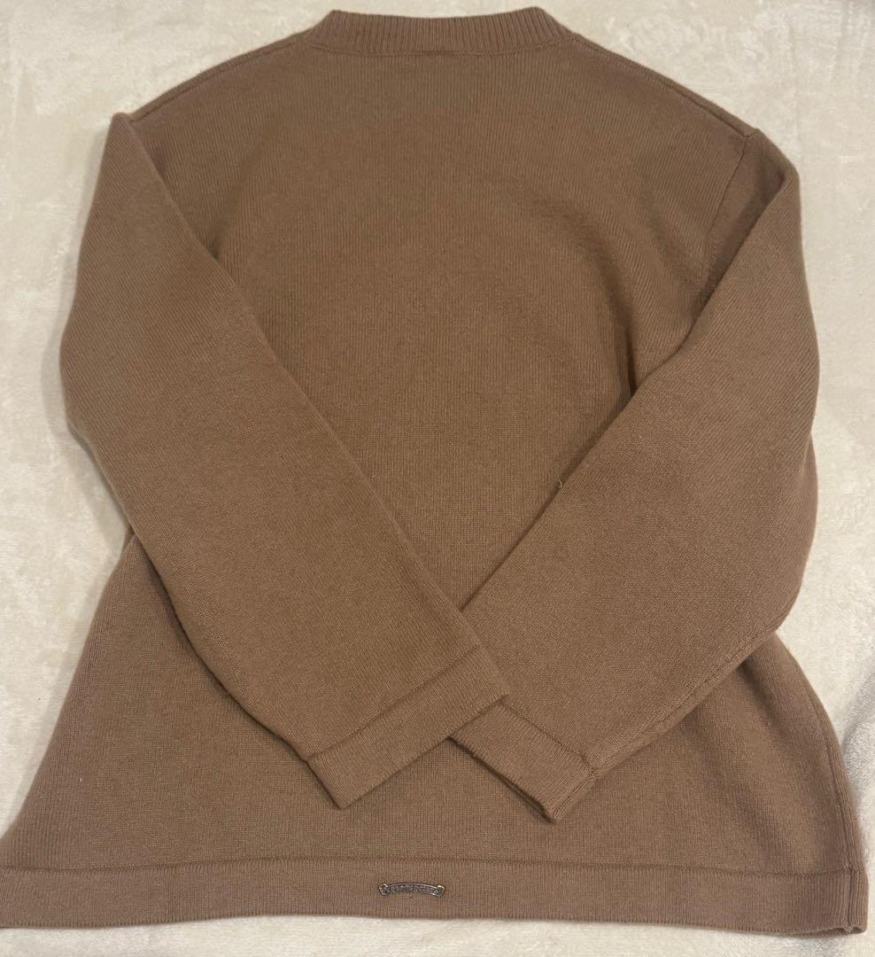 CHROME HEARTS（クロムハーツ）のベージュニットセーター、美品
