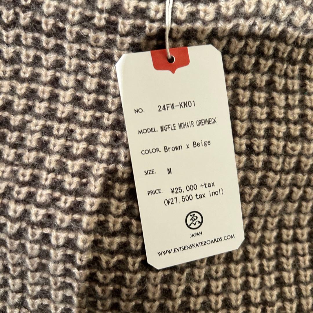 トップス EVISEN WAFFLE MOHAIR CREWNECK