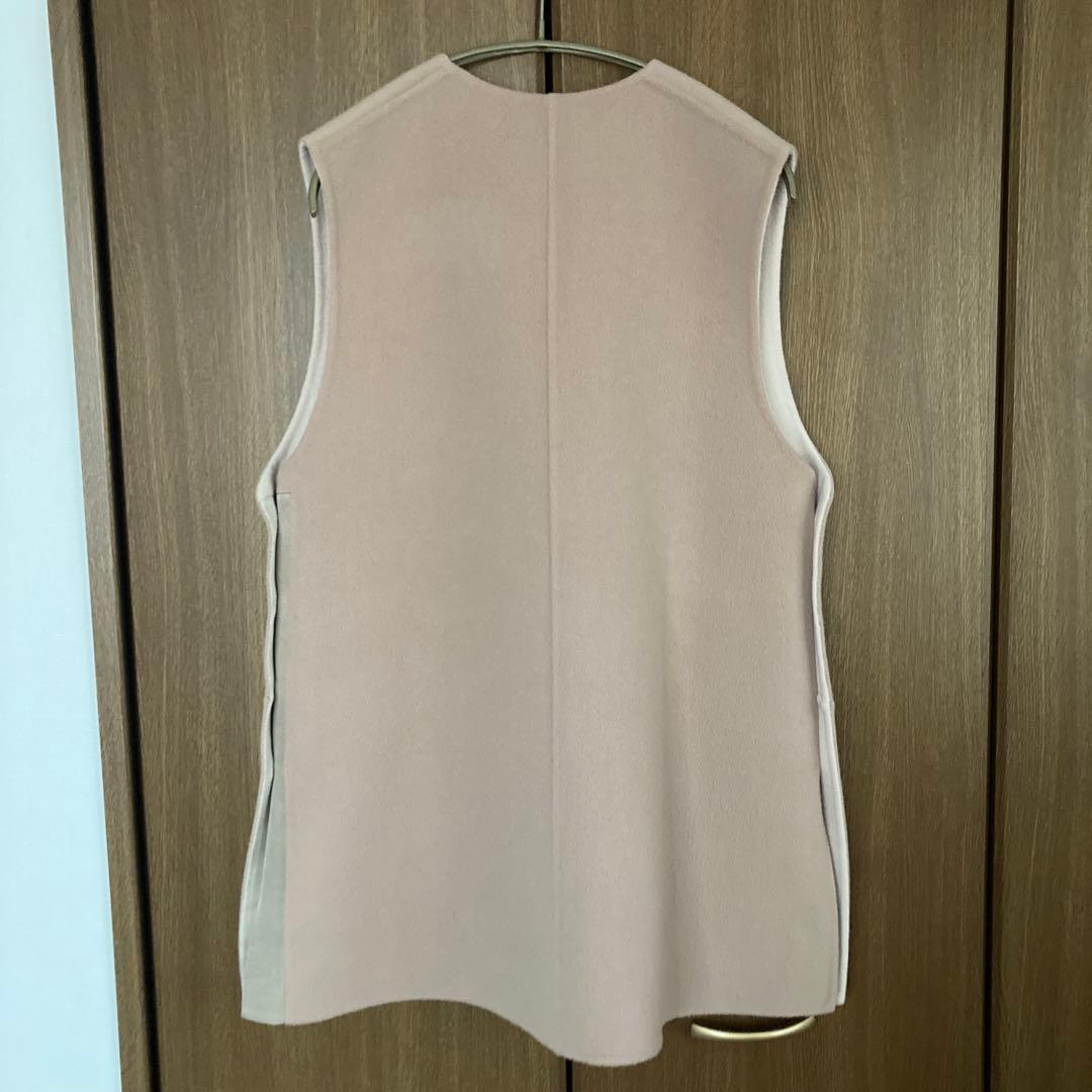 ドゥロワー drawer ウールリバーコンビベスト リバーシブル　36