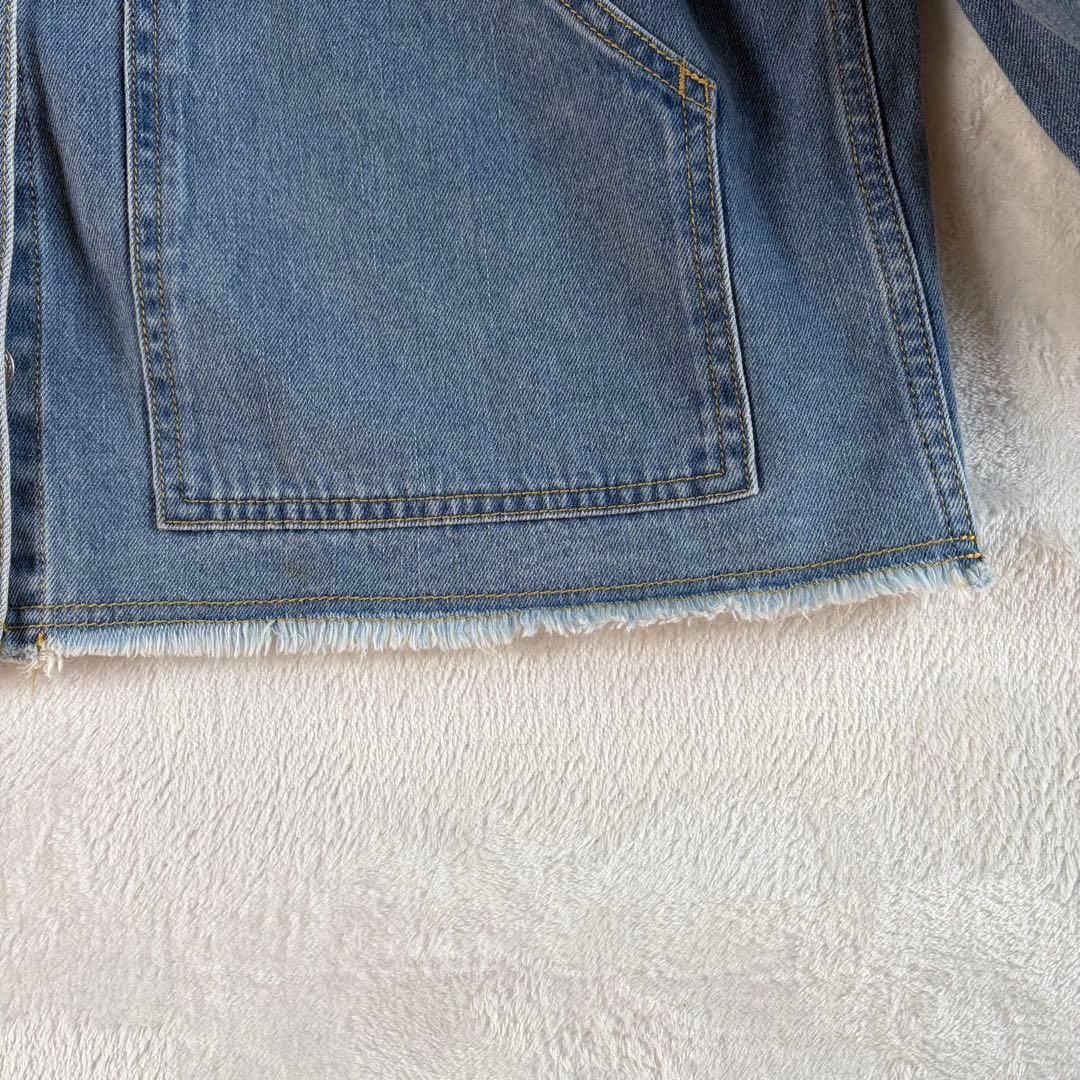 【美品】BEARDSLEY FRIPIER パフ袖カバーオールデニムジャケット