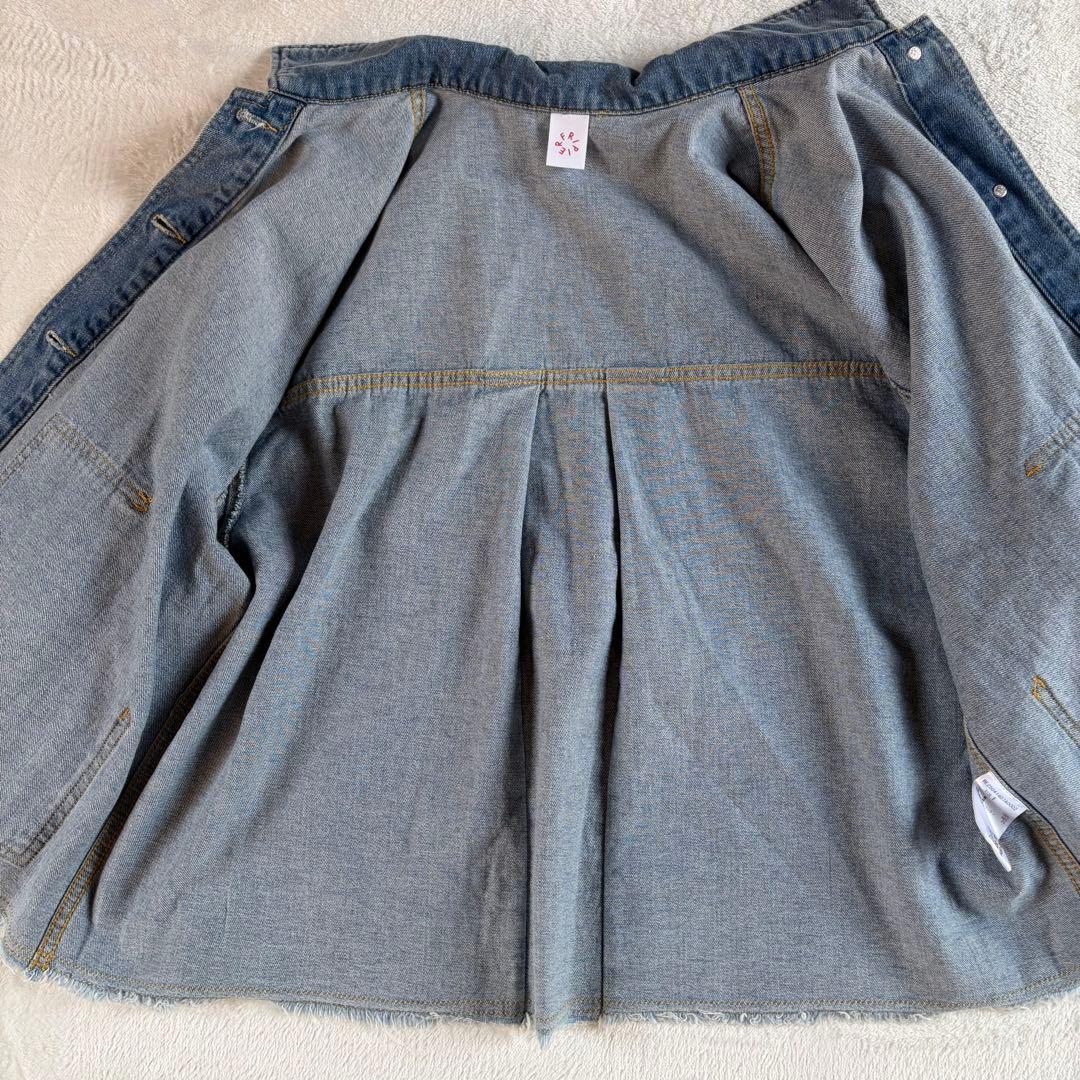 【美品】BEARDSLEY FRIPIER パフ袖カバーオールデニムジャケット