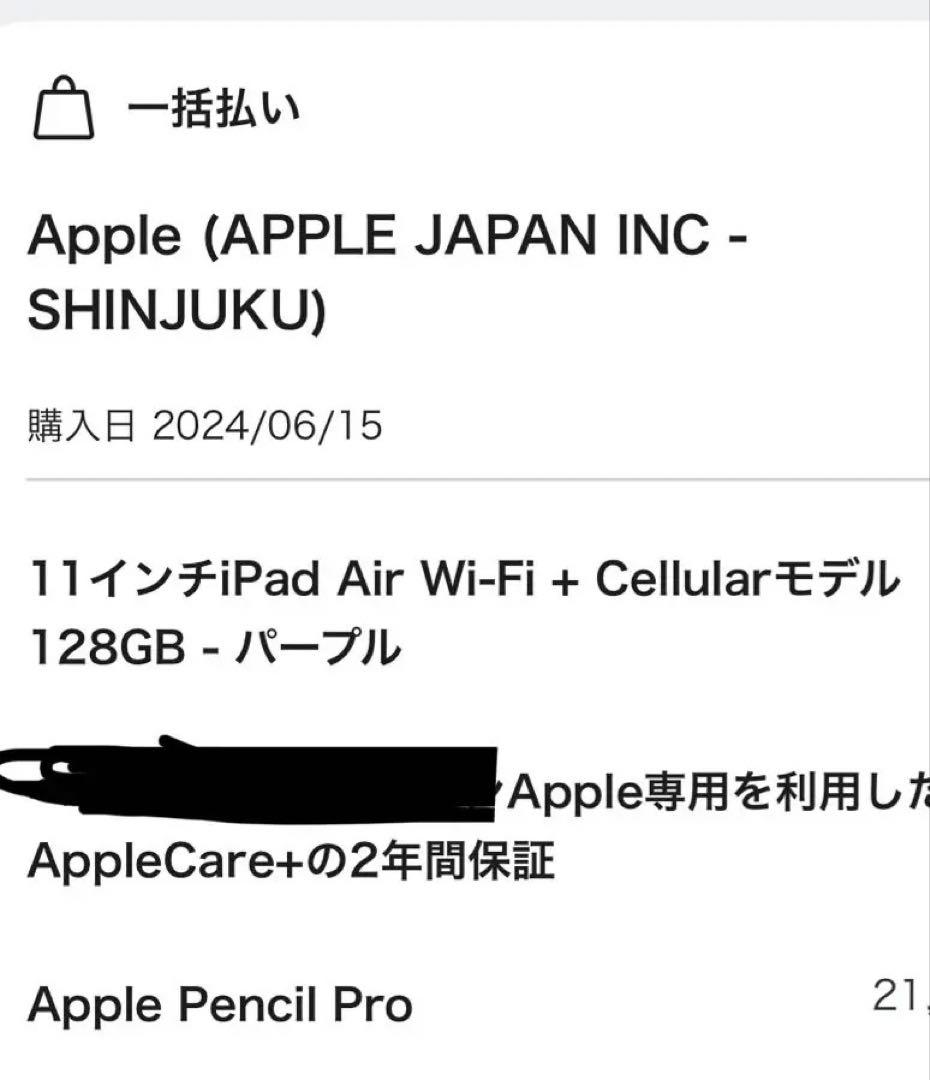 iPad Air パープル11インチ pencil proキーボード付き