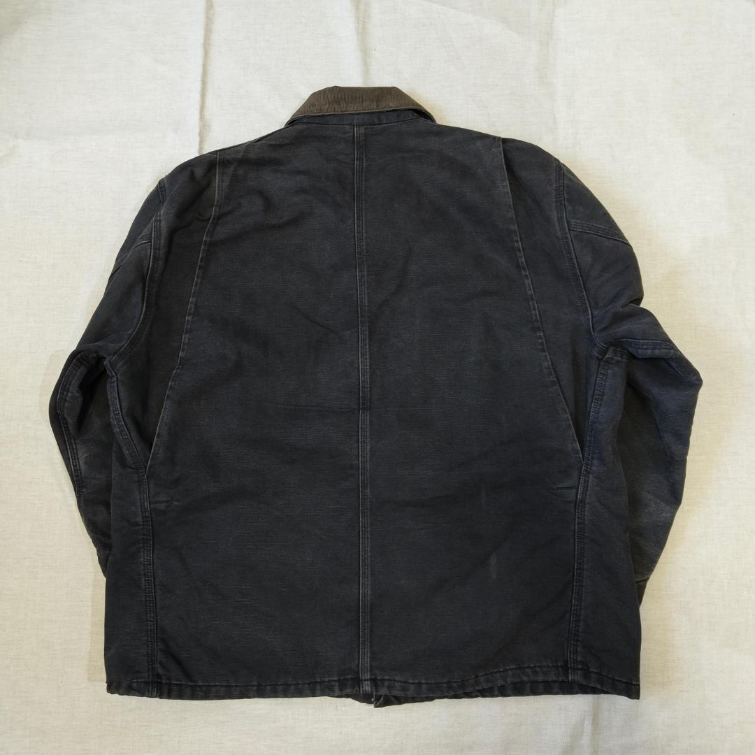 90s USA製 カーハート チョアコート フェード ブラック 黒 CB105