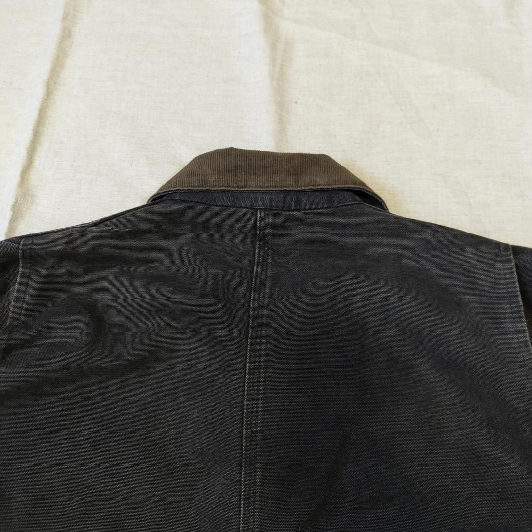 90s USA製 カーハート チョアコート フェード ブラック 黒 CB105