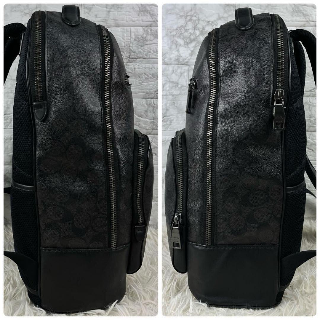 み*ふ様 【美品】COACHコーチ ブラック　ブラウン バックパック イーサン
