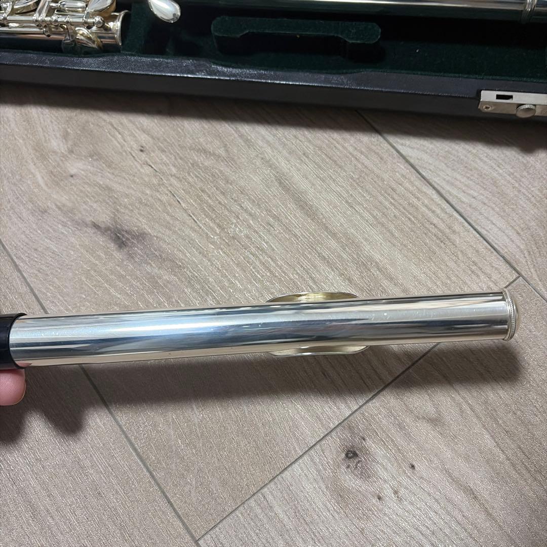 Pearl　フルート PF-525E　Eメカ　ピントップアーム　リッププレート銀