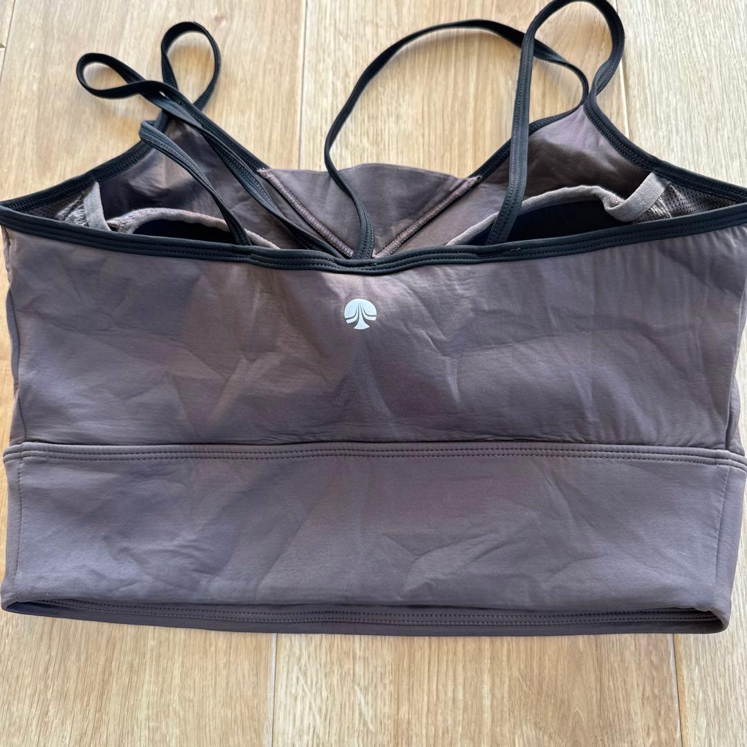 【SUKALA】フラワーブーケレギンス　ブラトップヨガウェアセット　ブラウン