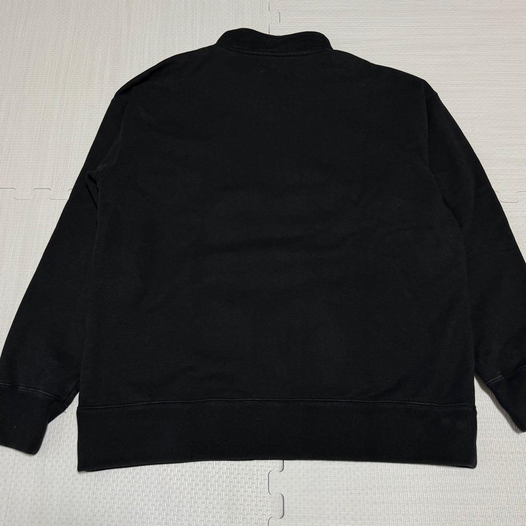 ロンハーマン ハーフジップ　プルオーバー　スウェット　オーバーサイズ　黒　S