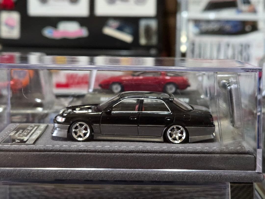 新色✨️MORTALMODELトヨタ クレスタ2.5ルーラントG黒銀1/64