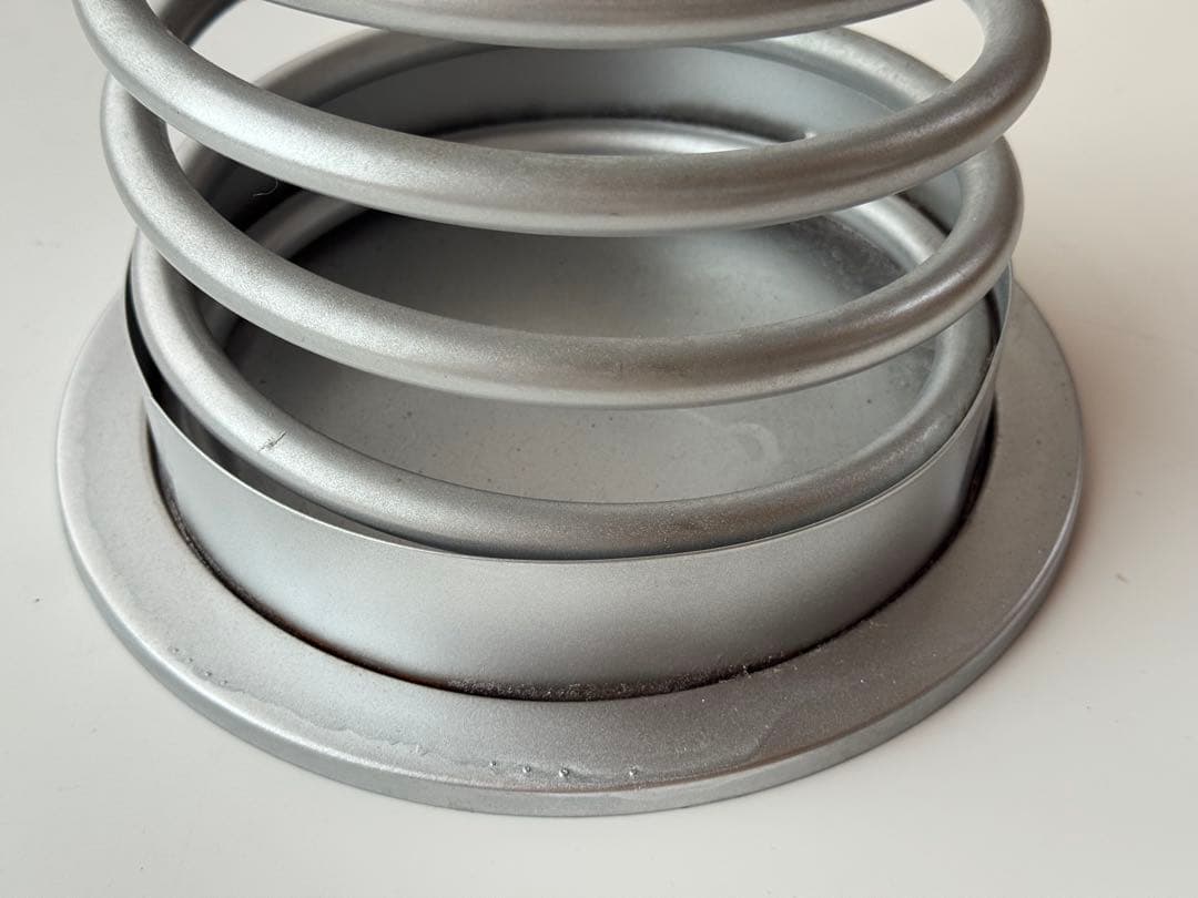 ポストモダン ミッドセンチュリー スプリング型シルバー傘立て