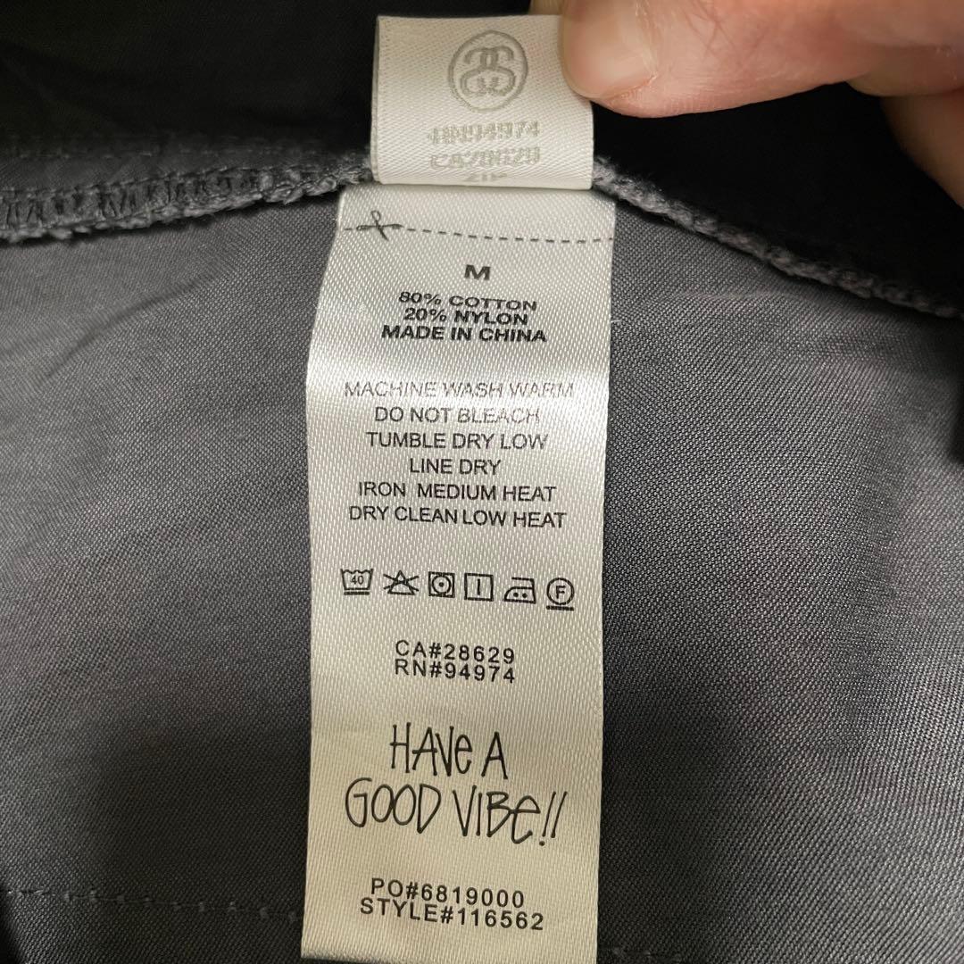 パンツ STUSSY NYCO OVER TROUSERS Washed BLACK