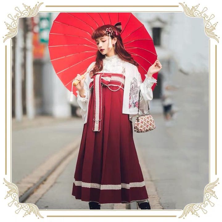 +starronron様+  和風ロリータ+愛と死+  赤いjsk+アクセサリー