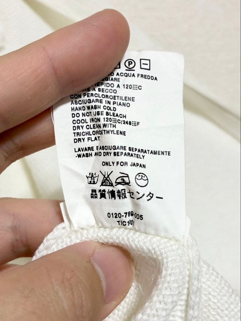 m726◆Max Mara◆白◆ジップフード付パーカー◆日本製◆綿100%◆S