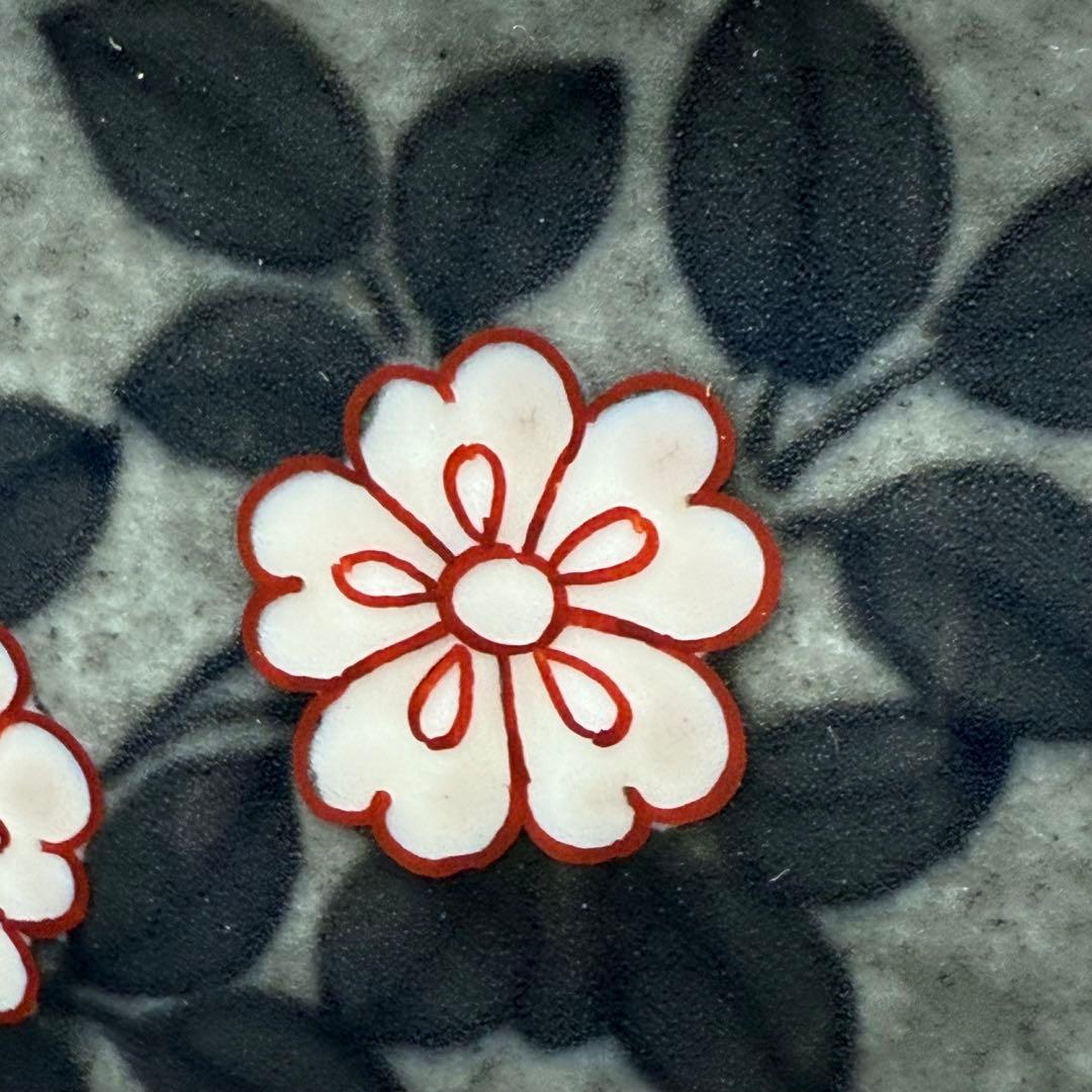 人間国宝　十三代今泉今右衛門　本人作　色鍋島薄墨草花文鉢　共箱　共布　栞　未使用