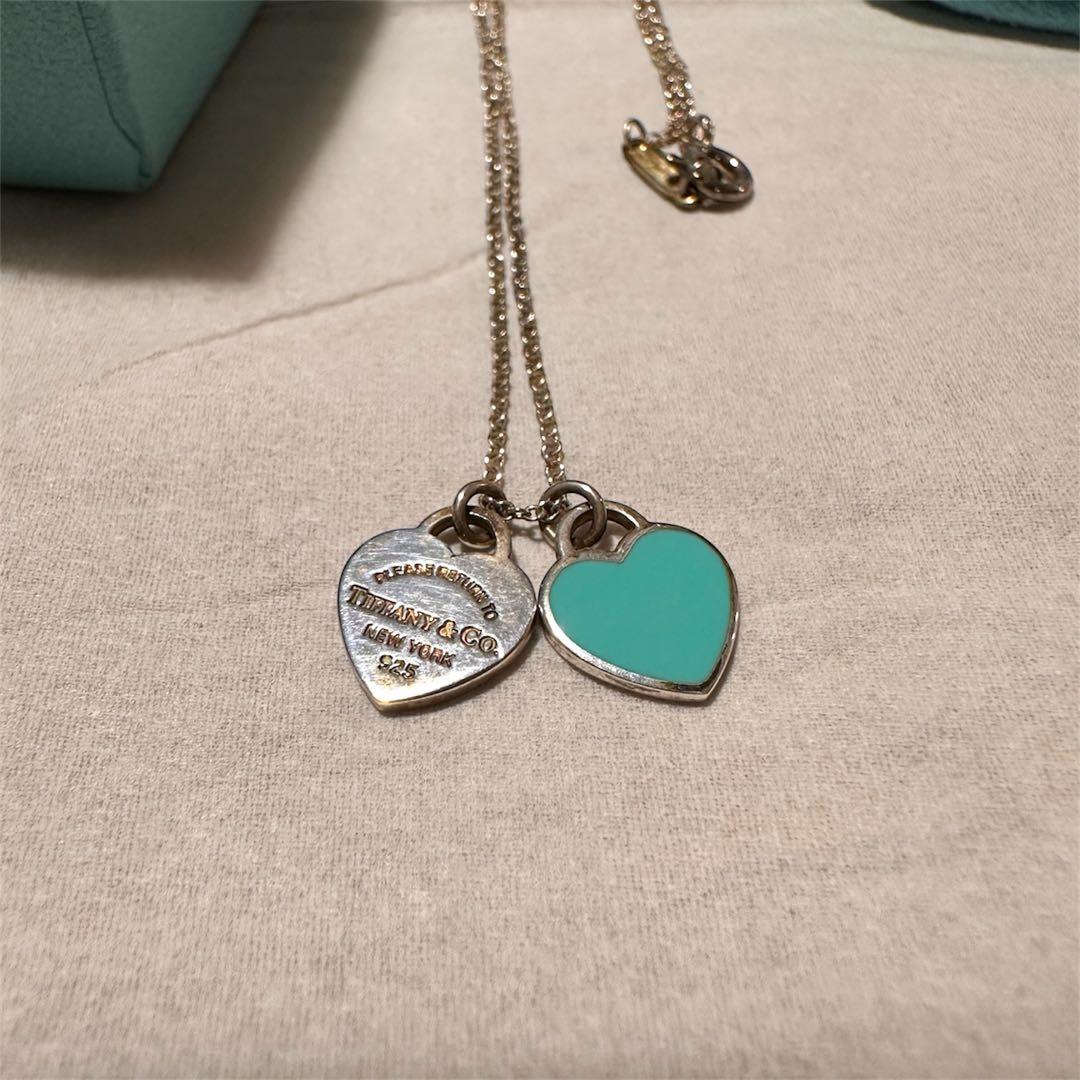 【美品】TIFFANY&Co. ティファニーリターントゥ ダブルハートSV925