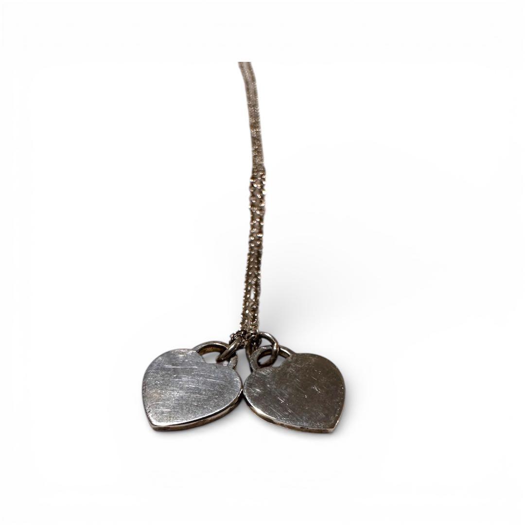 【美品】TIFFANY&Co. ティファニーリターントゥ ダブルハートSV925