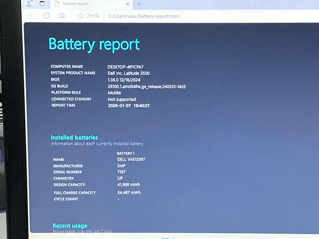 Windowsノート本体 DELL Latitude 3500 i5 16GB SSD512GB