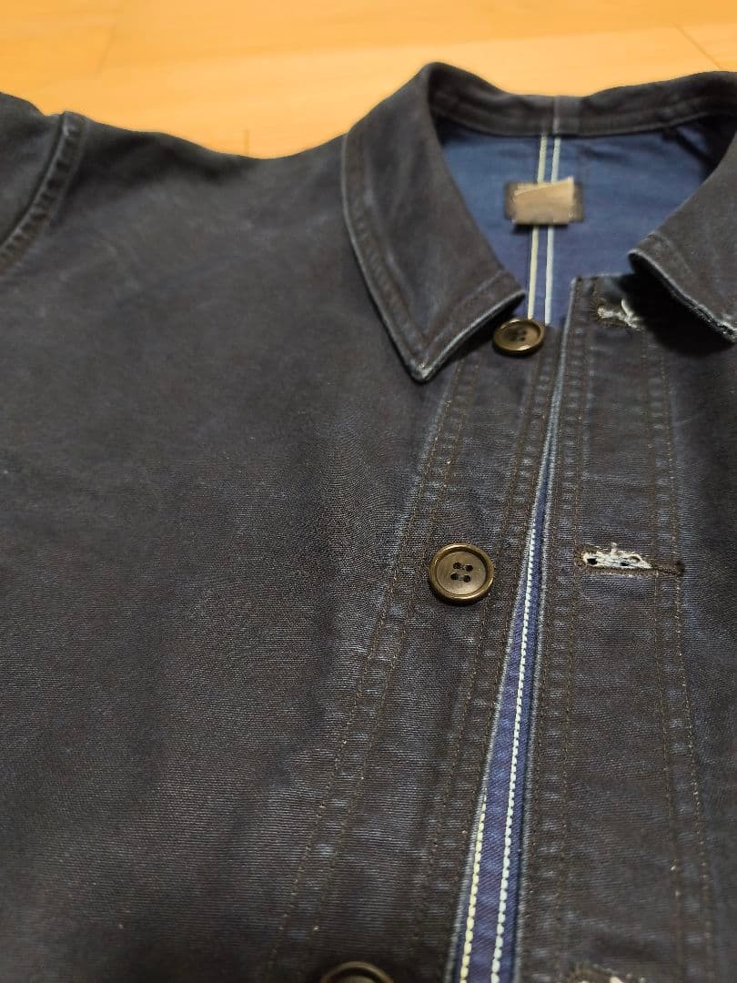 【美品】ポストオーバーオールズ フレンチカバーオール Pos-Travail S