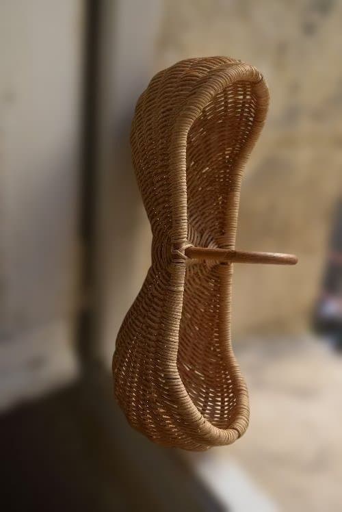 美品　フランスアンティーク　可愛いピーナツ型パニエ　ヴィンテージ