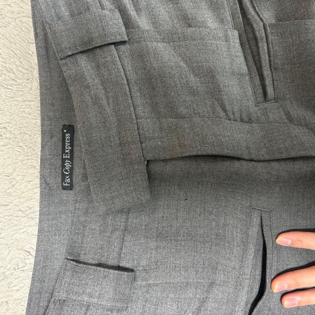 fax copy express スラックス　グレー　M