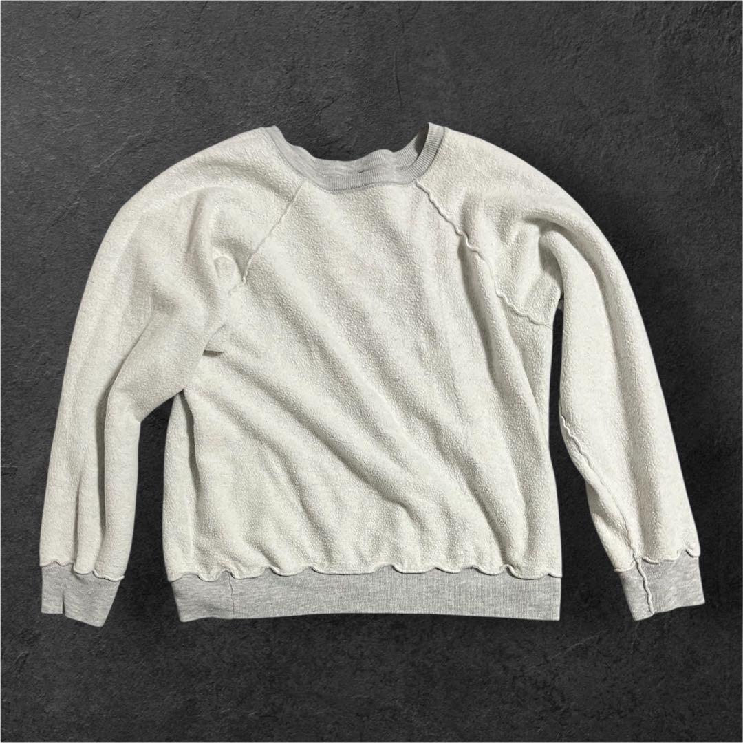 80s USA トリコタグ　2段　ハーバードカレッジ　染み込み　目無しスウェット