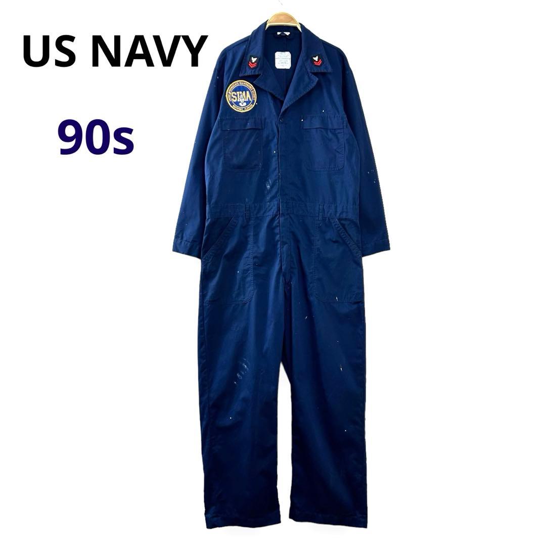 米軍 海軍 USNAVY ユーティリティカバーオール つなぎ ミリタリーS40.