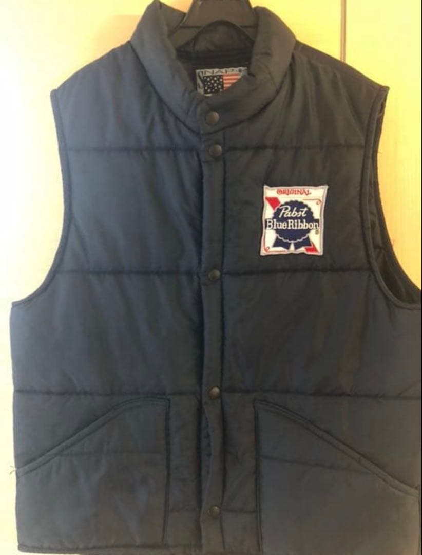 Pabst Blue Ribbon ダウンベスト　パブストブルーリボン