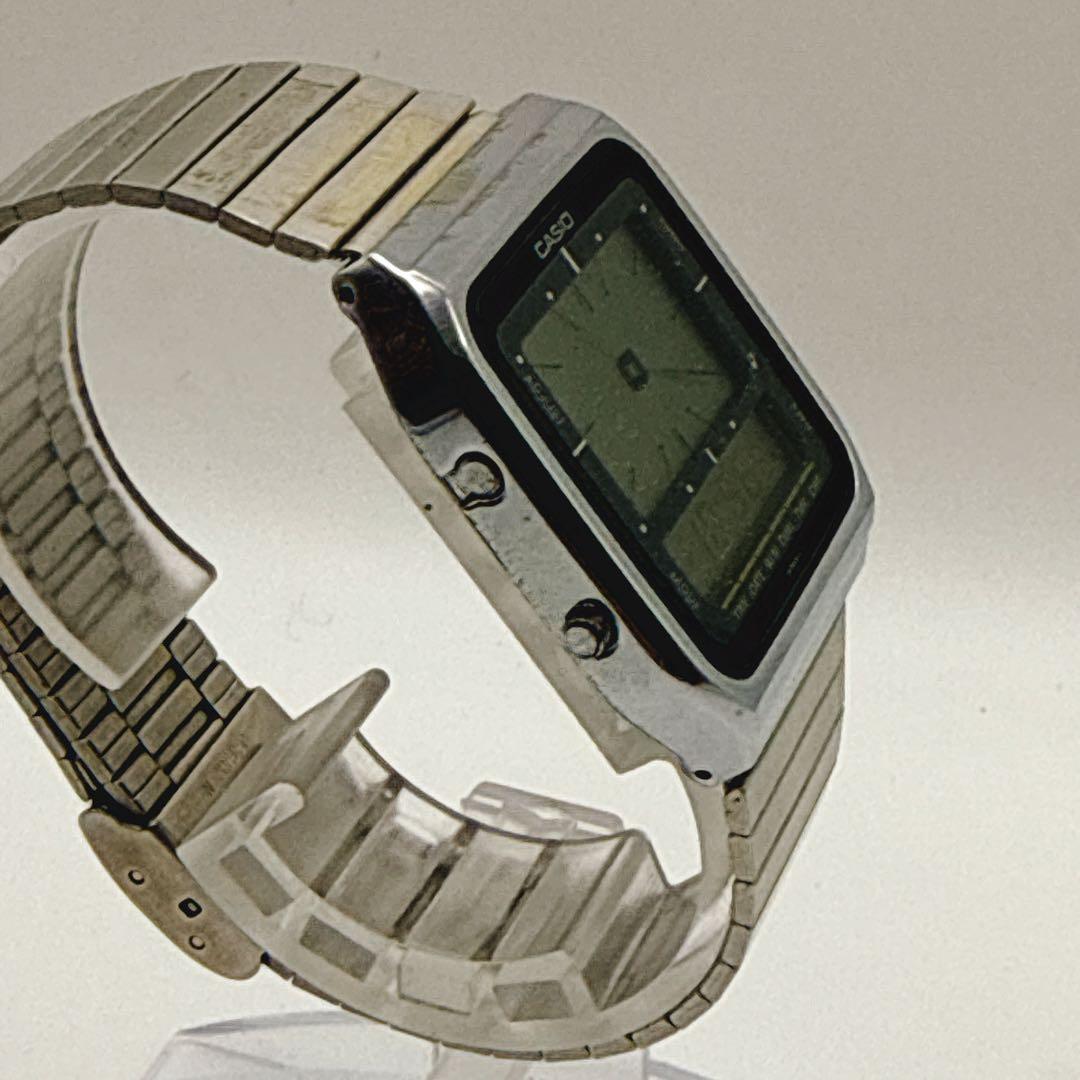 稼働品 CASIO ABE-70 アナデジ 80年代 カシオ デジタル アラーム