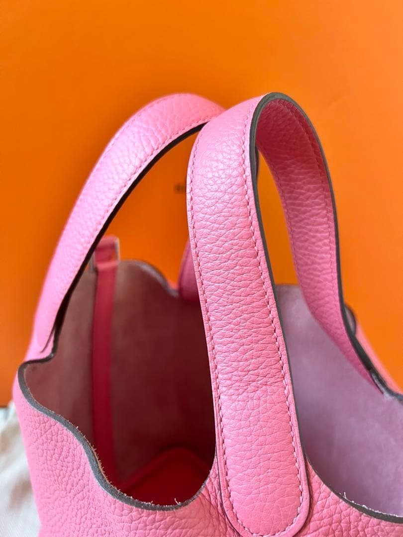 人気カラー★エルメス ピコタンロックPM ローズアザレ C刻印 オマケ付き
