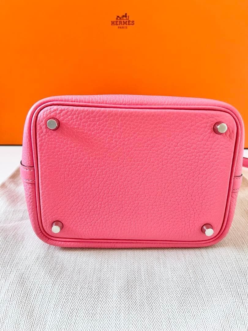 人気カラー★エルメス ピコタンロックPM ローズアザレ C刻印 オマケ付き