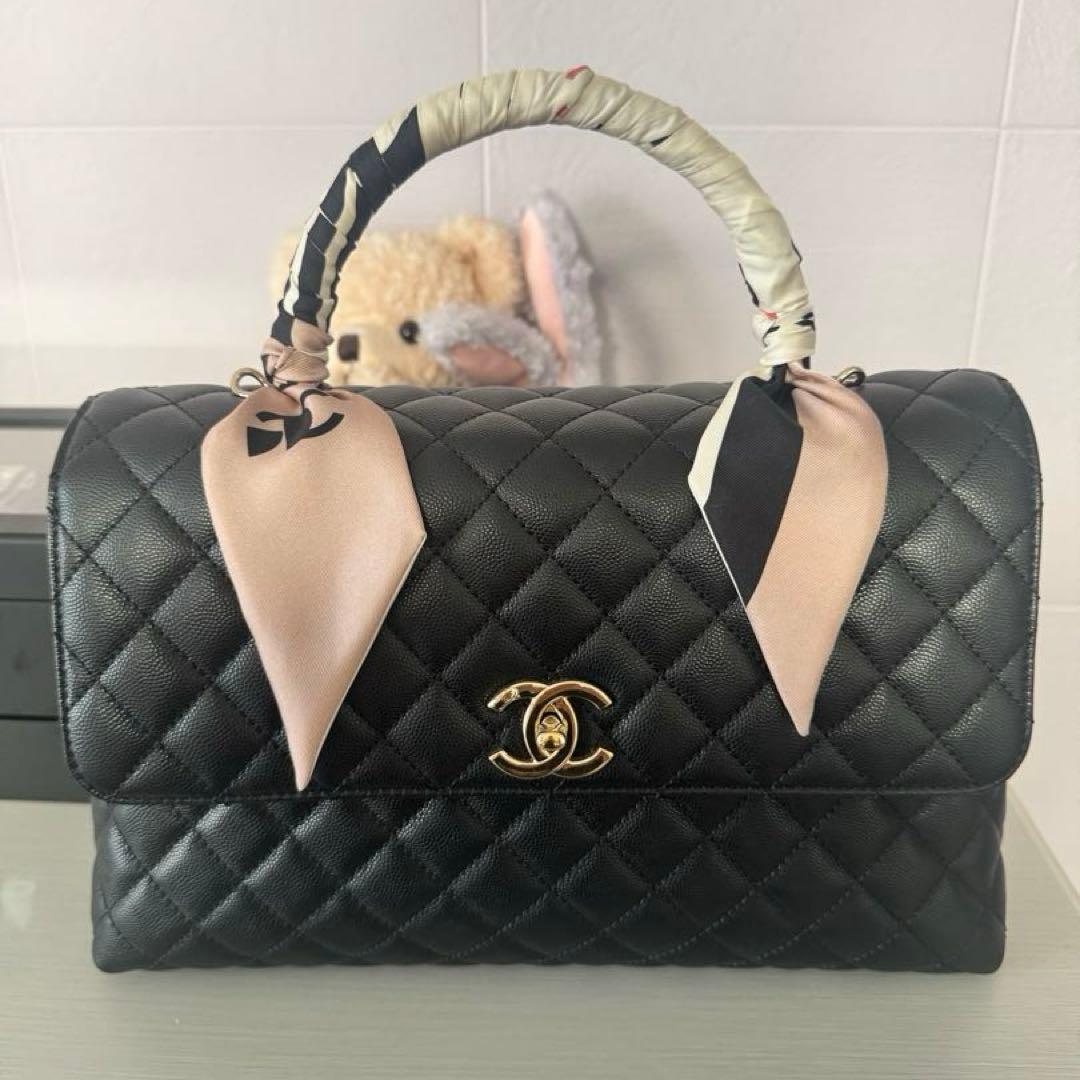 未使用級　シャネル　CHANEL ココハンドル29 フラップバック