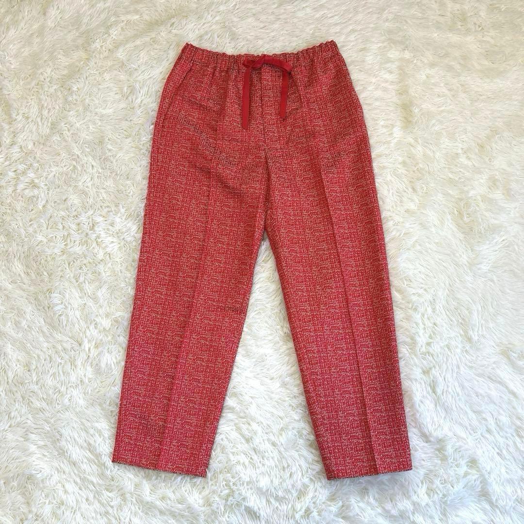 ✨美品✨ ドゥロワー カスリジャガードドロストパンツ シルク 近年 40