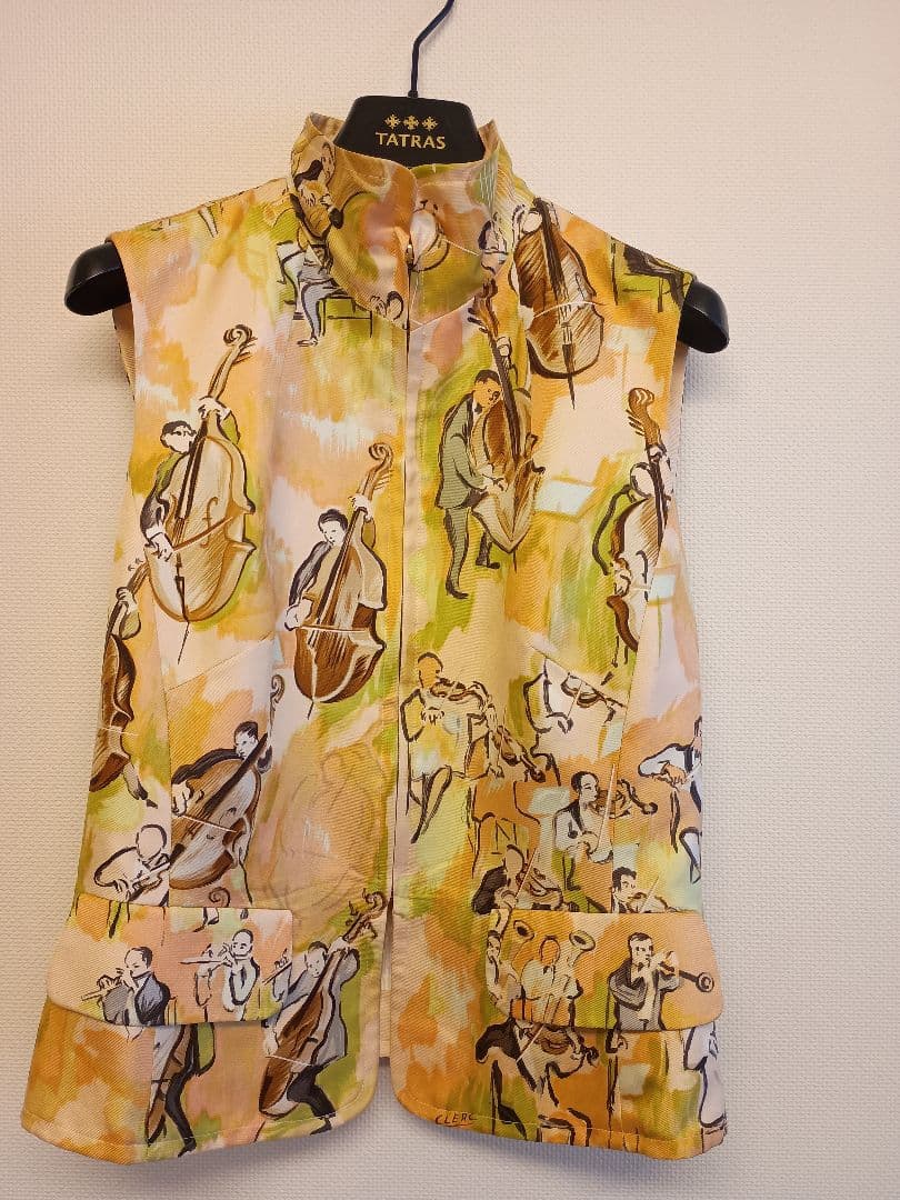 HERMES エルメス ジレ ベスト オーケストラ柄