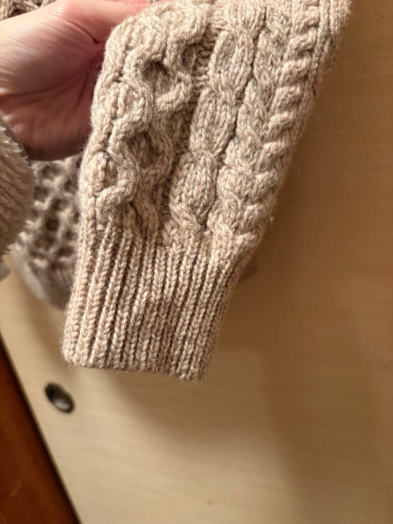 本日値下げ中❗️インバーアラン　ケーブルニット　アイルランド製