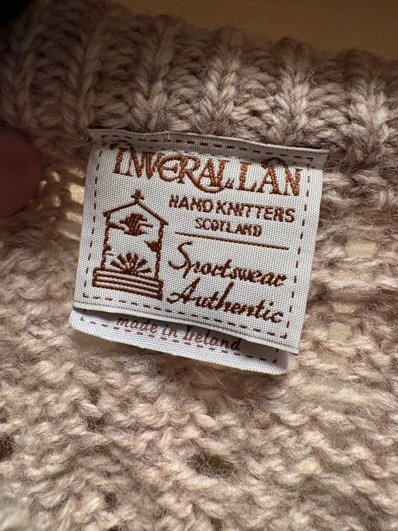 本日値下げ中❗️インバーアラン　ケーブルニット　アイルランド製