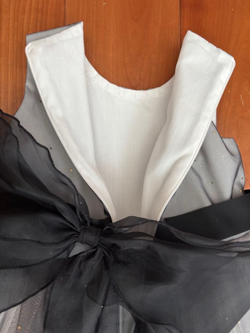 Drescco グラデーショングレービジューストーンロングドレス 125㎝