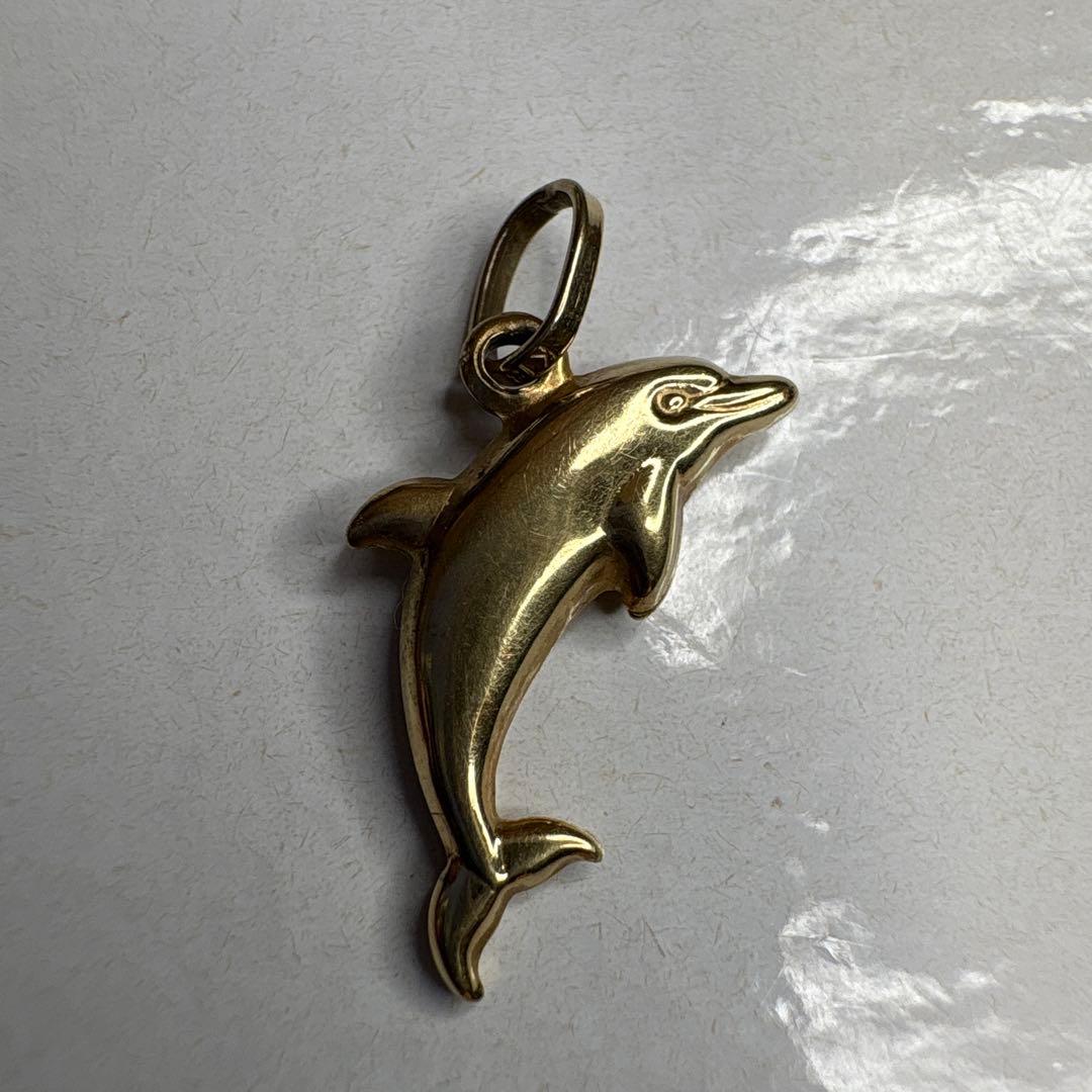 イルカチャーム K18