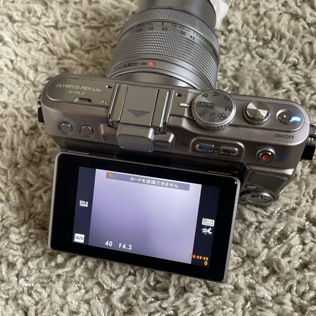 OLYMPUS PEN Lite E-PL3 ミラーレス一眼カメラ シルバー