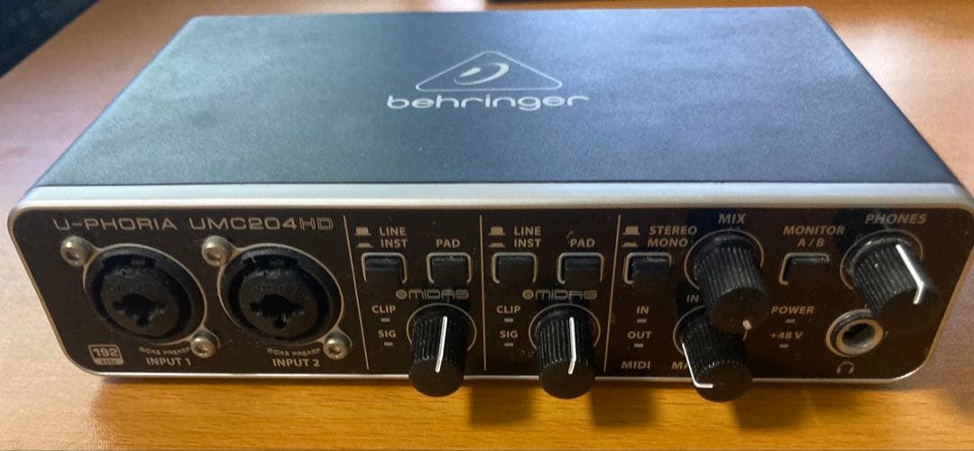 DTM・DAW Behringer U-PHORIA UMC204HD