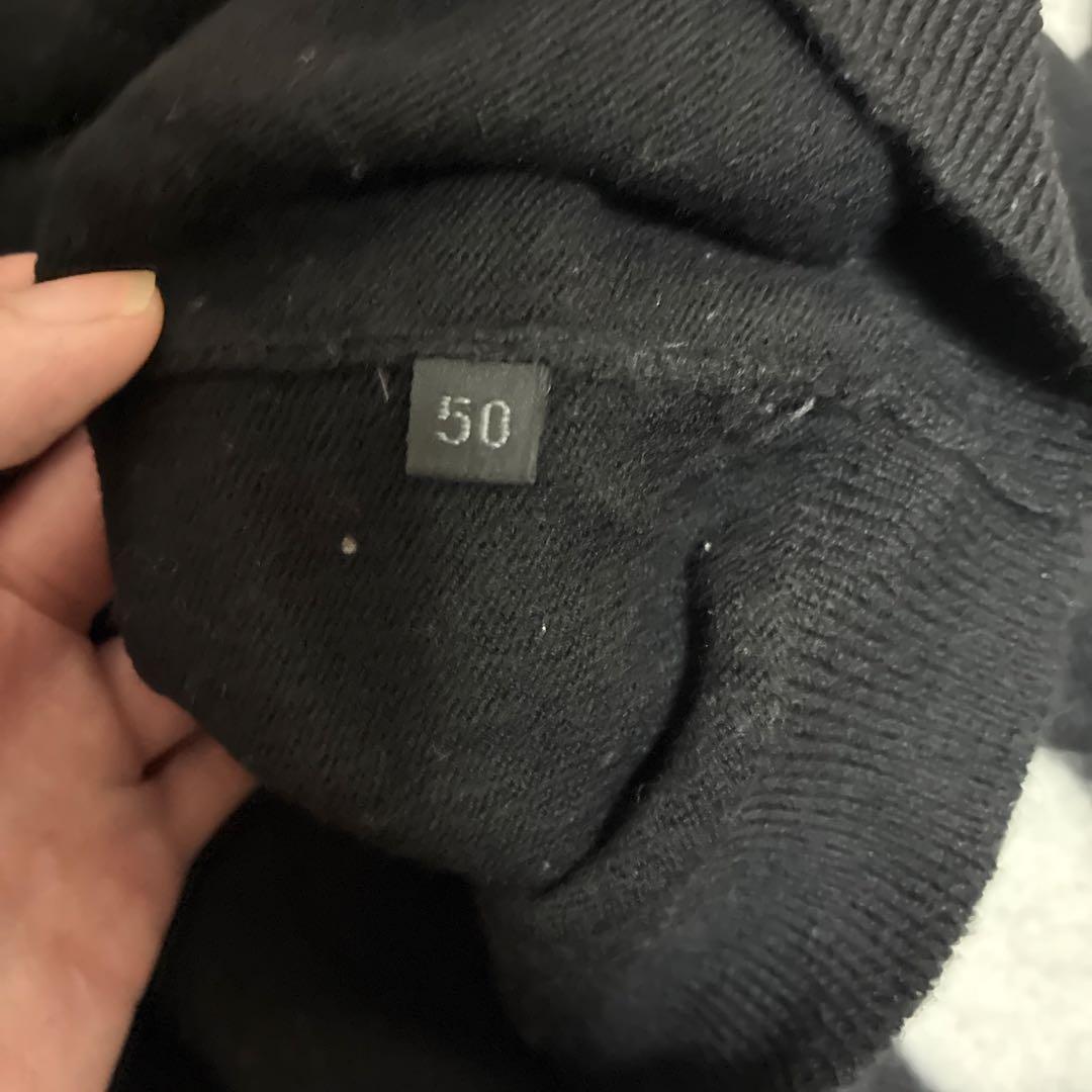 PRADA ブラック タートルネックセーター ニット 50